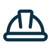 icon of a builder's hard hat